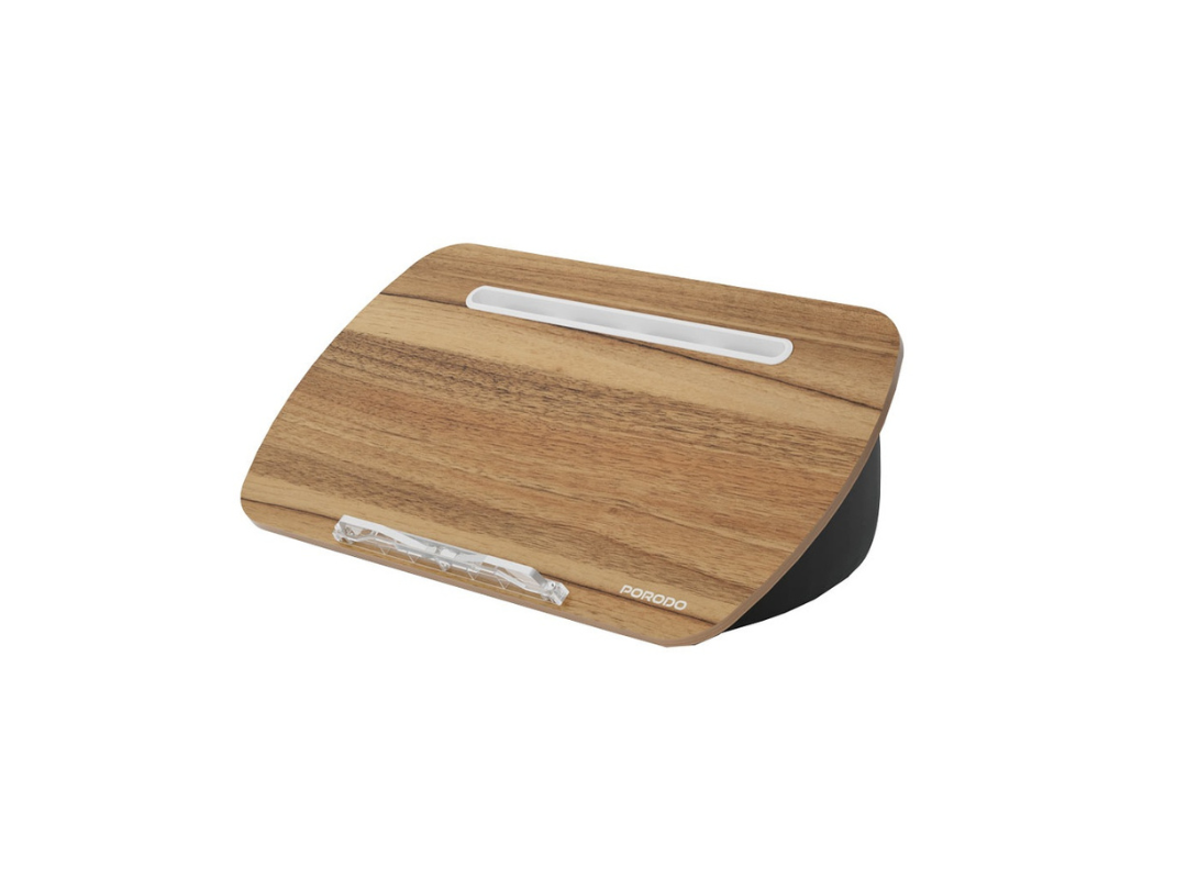 Porodo Lifestyle Laptop Stand with Pillow Base - Grey | Qatar Porodo Lifestyle Laptop Stand with Pillow Base - Grey | Qatar